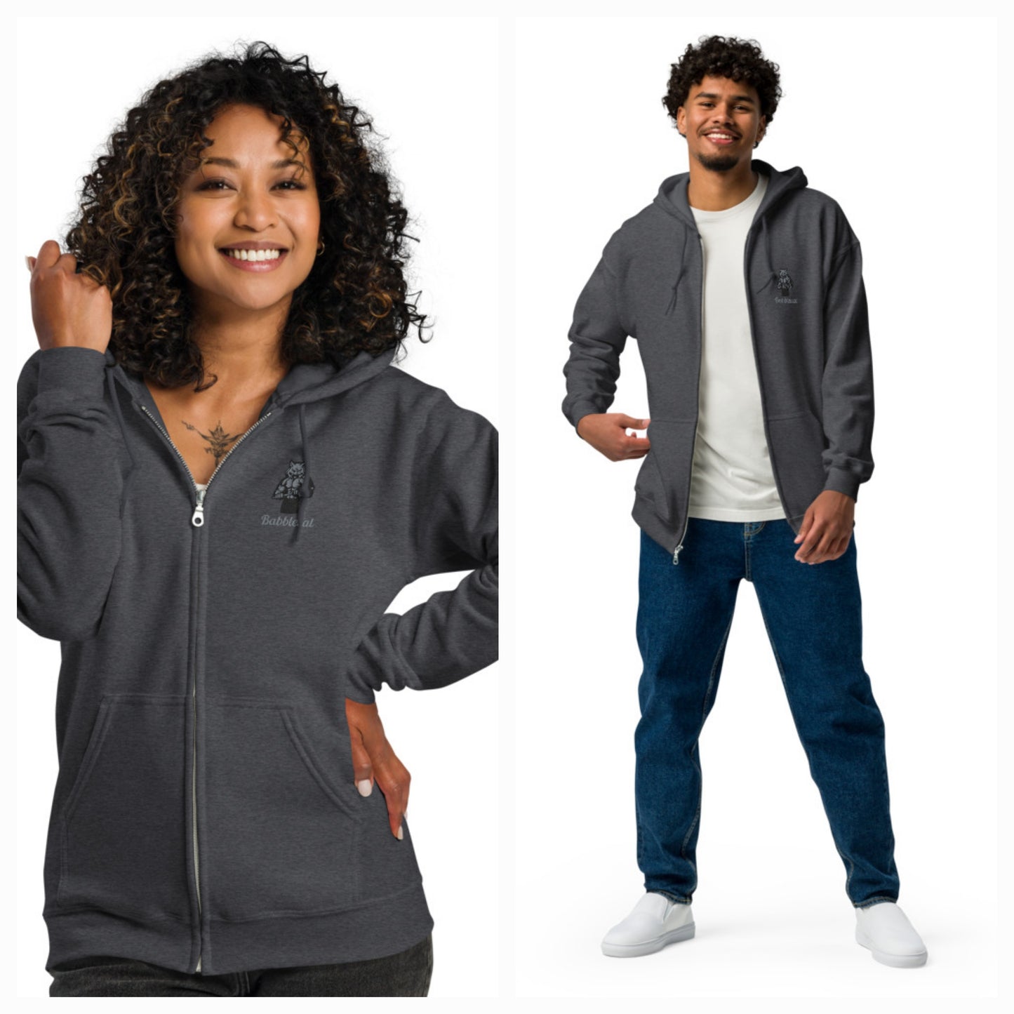 Unisex heavy blend zip hoodie